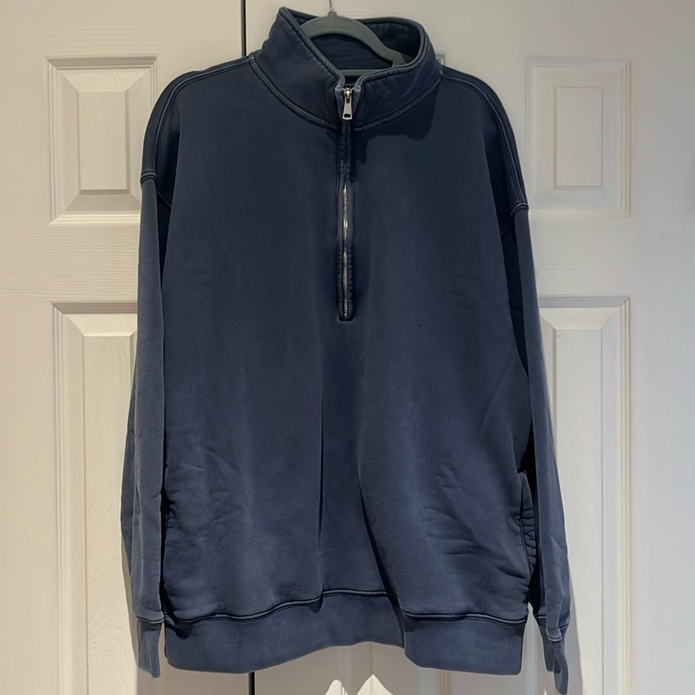 Essential Sunday Half Zip by Abercrombie and Fitch
